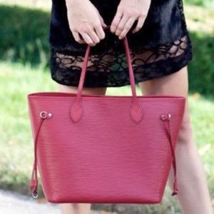 LOUIS VUITTON Neverfull PM Epi Red Tote Bag